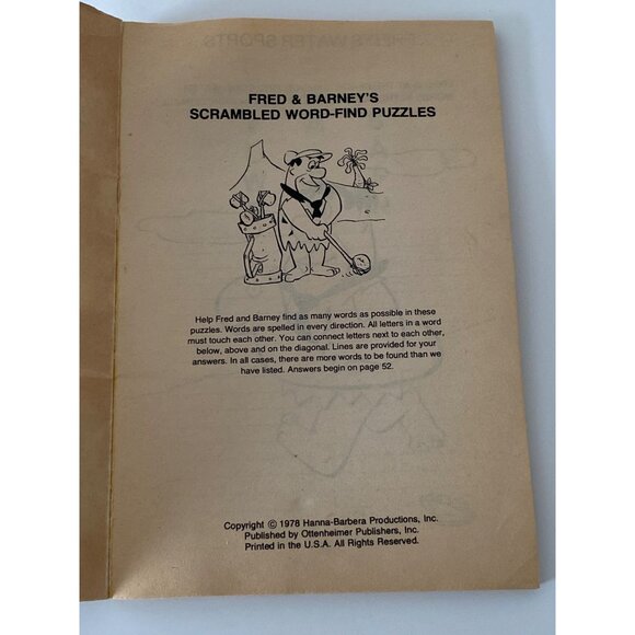 Flintstones Book Lot Hanna-Barbera paperback lot of 6 - Picture 9 of 16